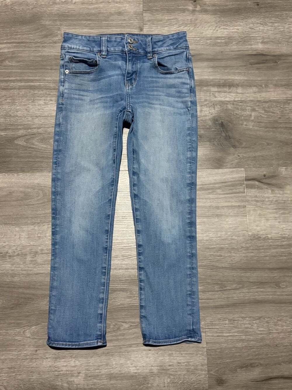 American Eagle Next Level Stretch Jeans Size 4 Regular Light Wash